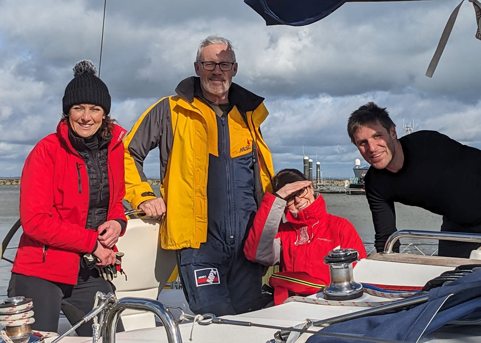 Speedbird sailors aboard an offshore yacht
