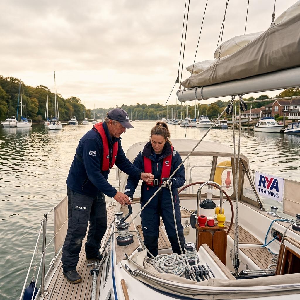 RYA training on the Solent